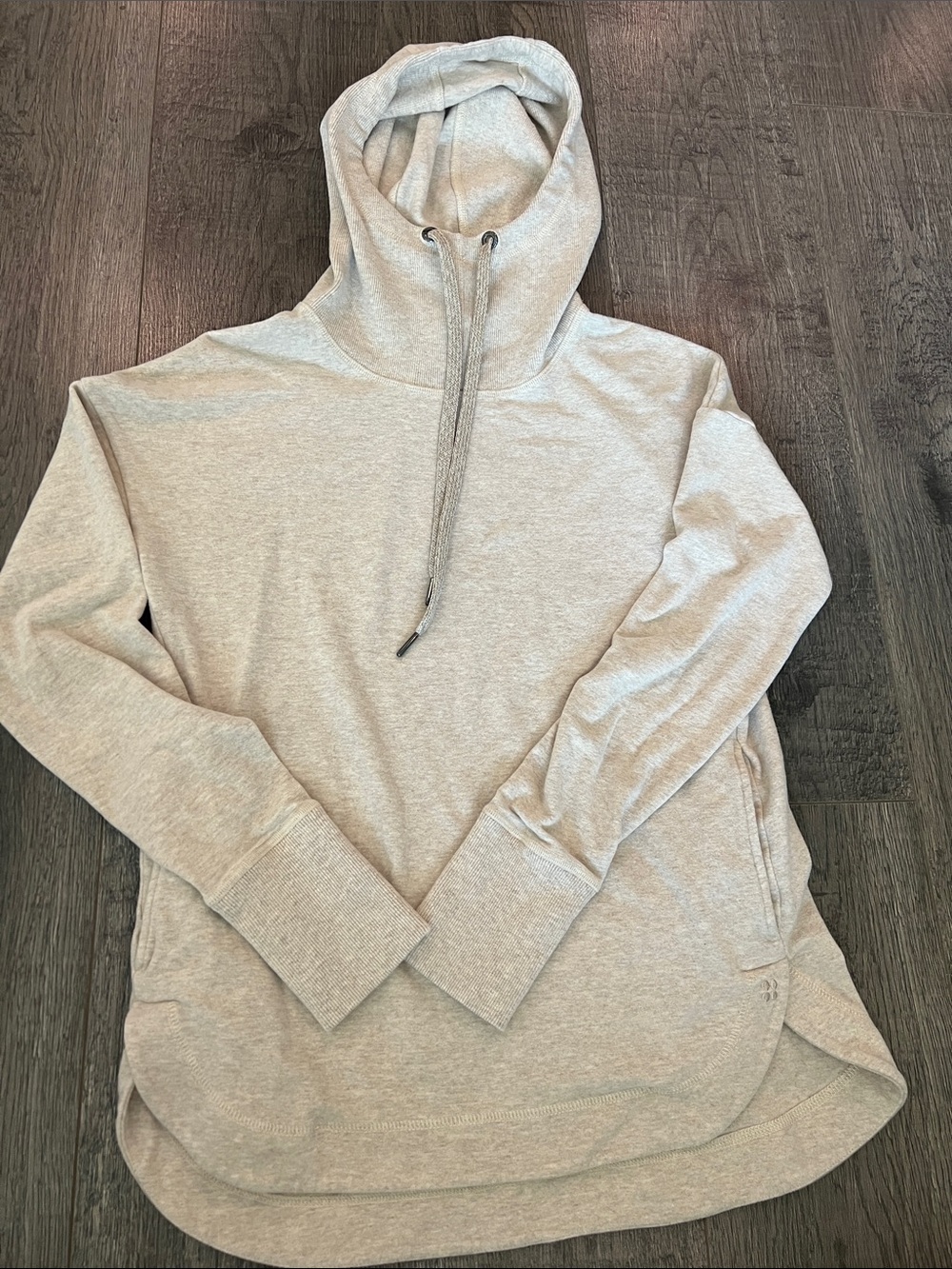Sweaty Betty cream Hooded Pullover Sweatshirt